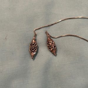 Silver earrings